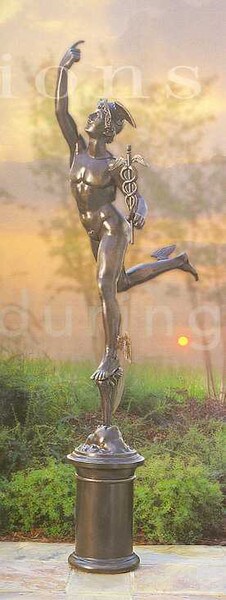 Flying Mercury Life Size Garden Sculpture Greek God Statue high End
